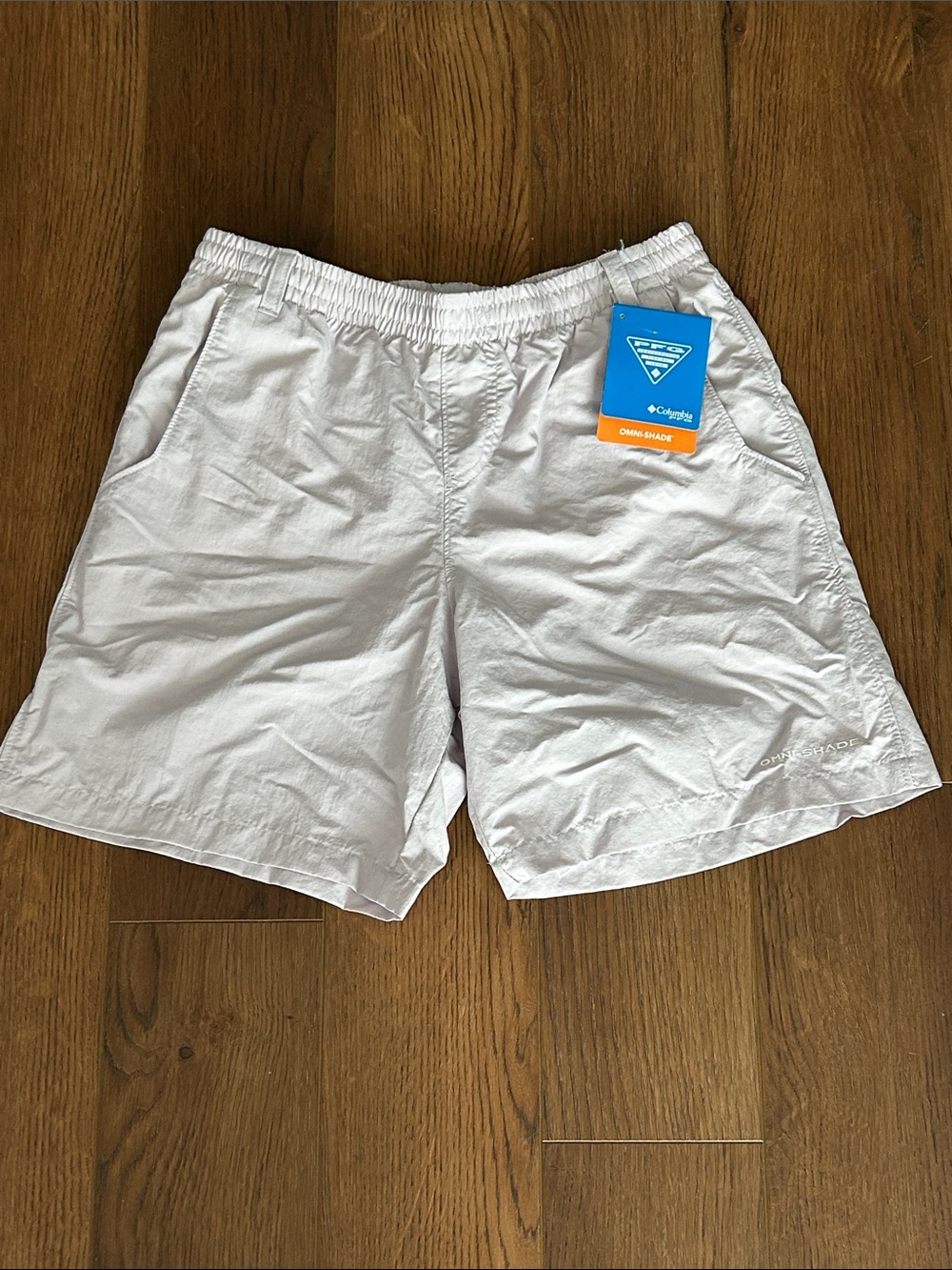 Columbia kids Grey/lavender Omni-Shade Athletic Shorts